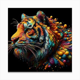 Colorful Tiger 3 Canvas Print