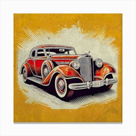 Vintage Car Art Canvas Print