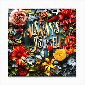 Always Be Yourself 9 Canvas Print