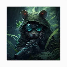Rat In The Woods Canvas Print