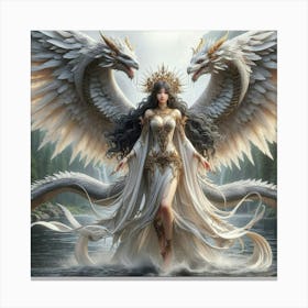 Angel Of The Water Canvas Print