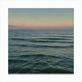 Sunset Over The Ocean 7 Canvas Print