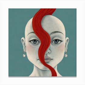 Red Haired Woman Canvas Print