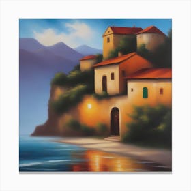 House On The Beach Canvas Print