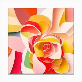 Paper Rose Canvas Print