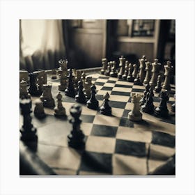 Chess Board Canvas Print