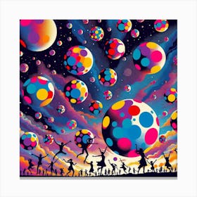'Flying Spheres' Canvas Print
