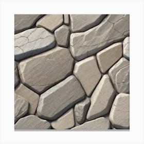 Stone Wall Texture 2 Canvas Print