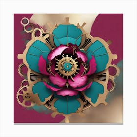 Steampunk Flower Canvas Print