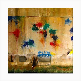 Graffiti Splatters Canvas Print