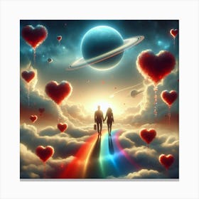 Love In The Sky 1 Canvas Print
