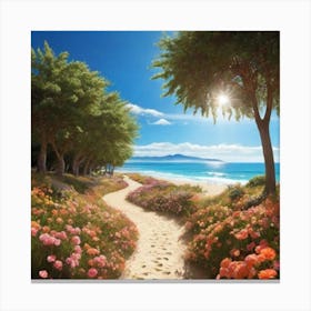 Path To The Beach 7 Canvas Print