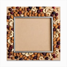 Frame With Nuts Canvas Print