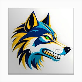 Wolf Head Canvas Print