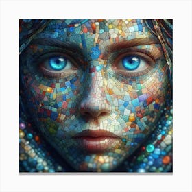 Mosaic Girl Canvas Print