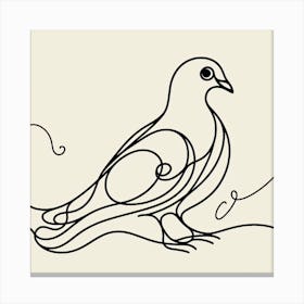 Pigeon Picasso style 1 Canvas Print