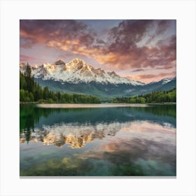 Sunrise In The Tatra Mountains Canvas Print