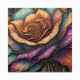 Psychedelic Rose 1 Canvas Print