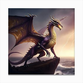 Rise Of The Purple Dragons Canvas Print