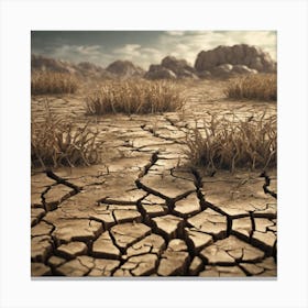 Dry Landscape Canvas Print