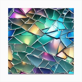 Broken Glass Background 15 Canvas Print