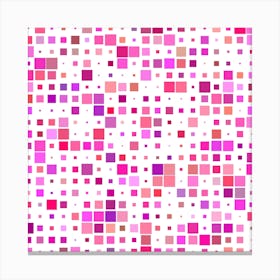 Background Square Pattern Colorful Canvas Print