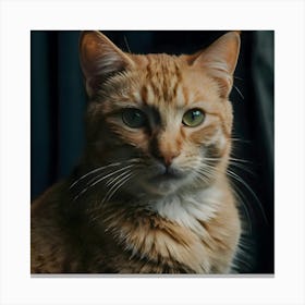 Cat Staring At Camera Canvas Print