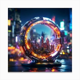 Futuristic City Canvas Print