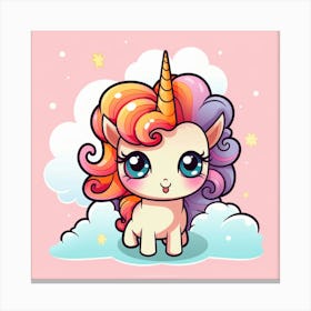 Cute Unicorn 688 Canvas Print