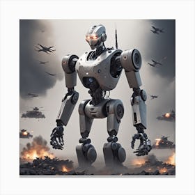 Robot Wars Canvas Print