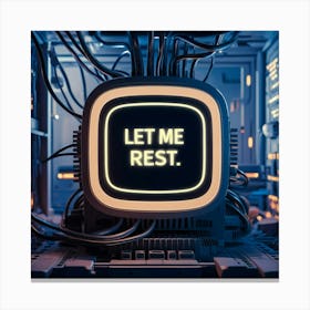 CPU chip Canvas Print