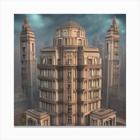 Futuristic City Canvas Print