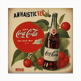 Default Default Vintage And Retro Coca Cola Advertising Aestet 1 (1) Canvas Print