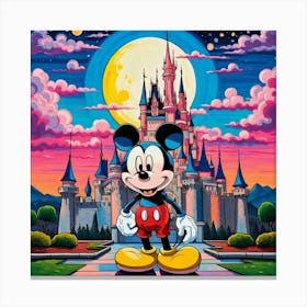 Mickey'S Castle Canvas Print