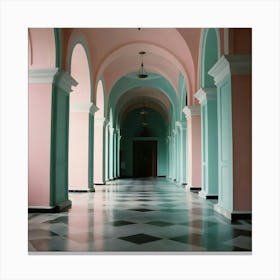 Hallway - Hallway Stock Videos & Royalty-Free Footage 3 Canvas Print