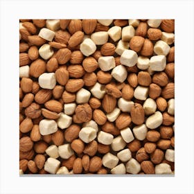 Nuts As A Background (23) Canvas Print