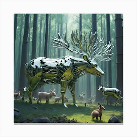 Engineered Forest 1 Canvas Print