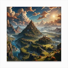 Fantasy Landscape Painting 3 Canvas Print