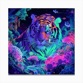Psychedelic Tiger 7 Canvas Print
