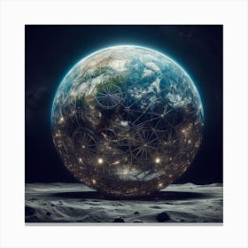 Earth From Space 1 Canvas Print