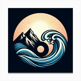 Yin And Yang Symbol Canvas Print