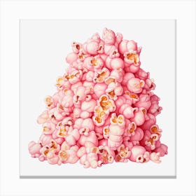 Pink Popcorn 1 Canvas Print