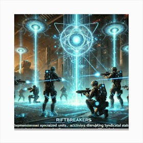 A Depiction Of Riftbreakers, Specialized Units Tas Canvas Print