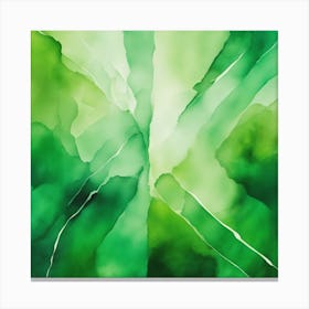 Abstract Minimalist Painting That Represents Duality, Mix Between Watercolor And Oil Paint, In Shade (13) Canvas Print
