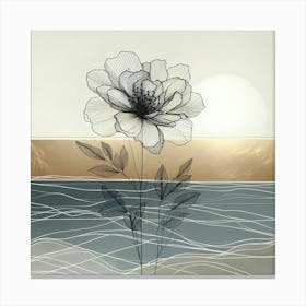 Flower By The Sea 1 Canvas Print