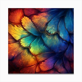 Colorful Wings 1 Canvas Print