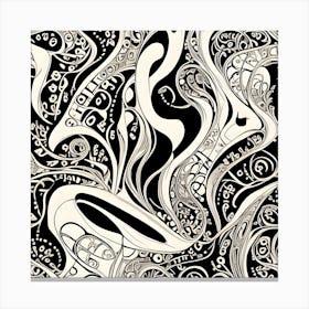 Abstract Psychedelic Pattern Canvas Print