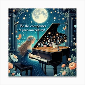 Be The Composer Of Your Own Beauty Canvas Print