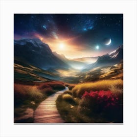 Path To The Stars Canvas Print