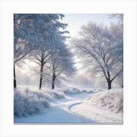 Winter Landscape Canvas Print